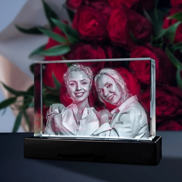 3d crystal picture cube