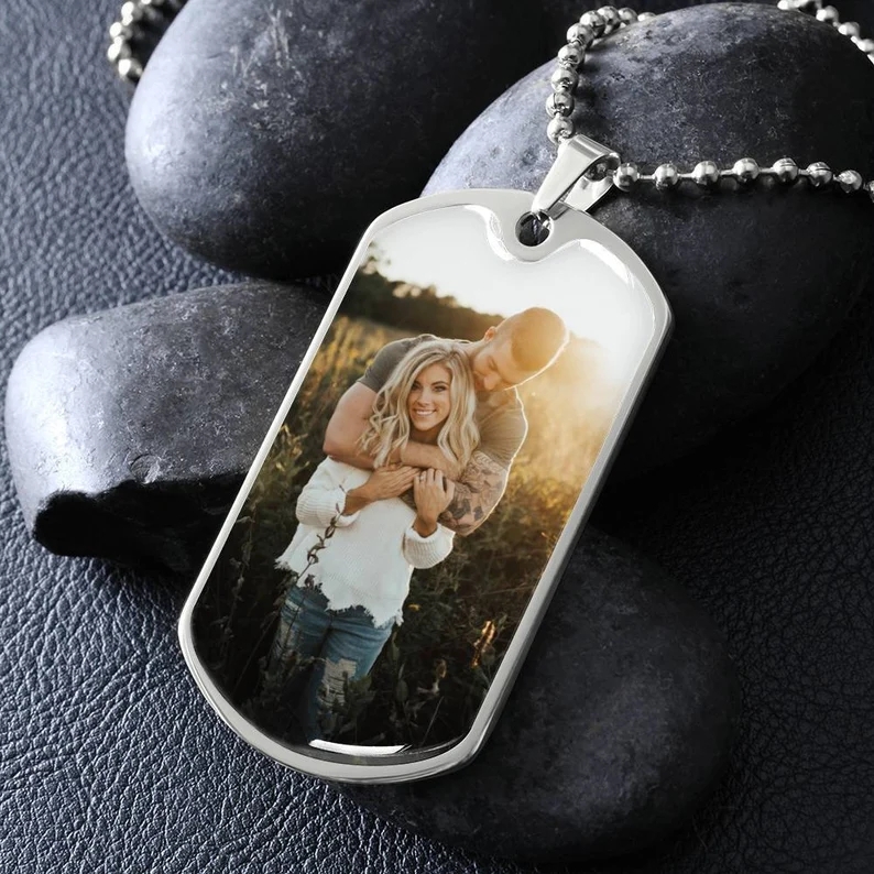 customized dog tag necklace with picture