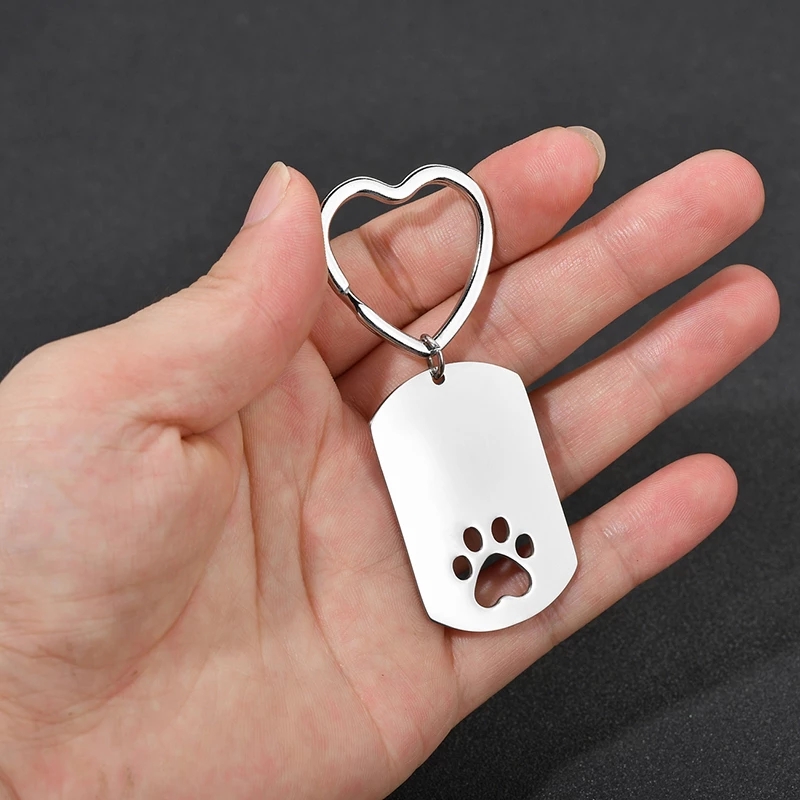 Dog tag keychain personalized with photo