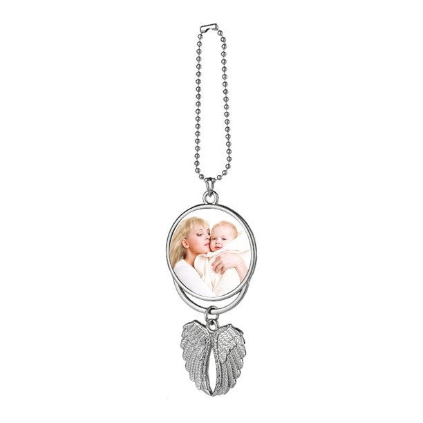 personalized guardian angel car charm