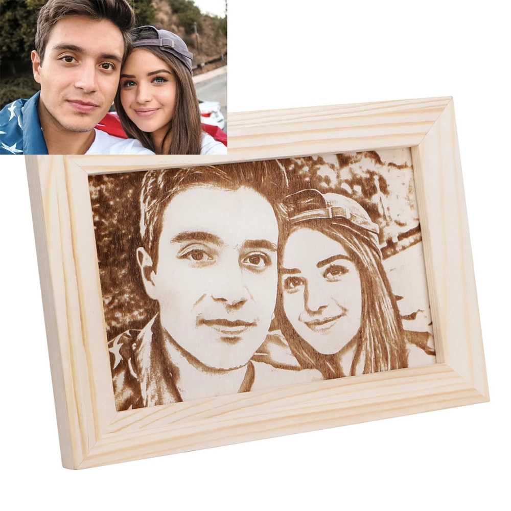 Custom made wooden photo frame horizontal