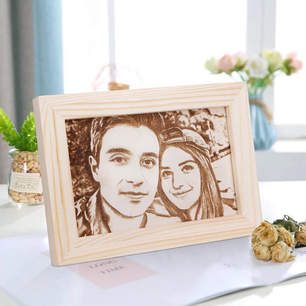 Custom made wooden photo frame horizontal
