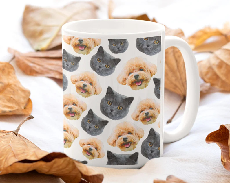 personalized dog and cat mug