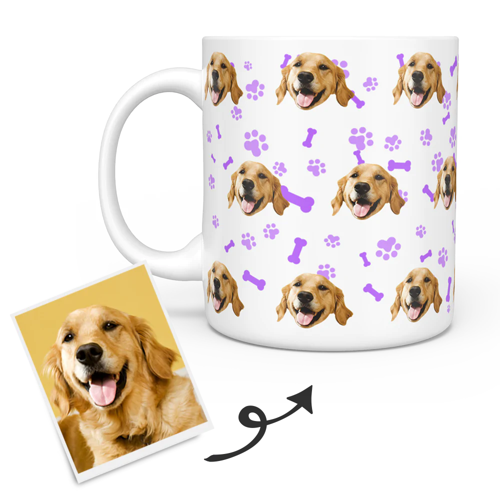 custom dog face mug
