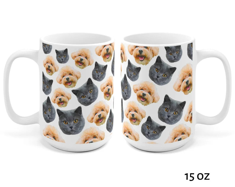 personalized dog and cat mug