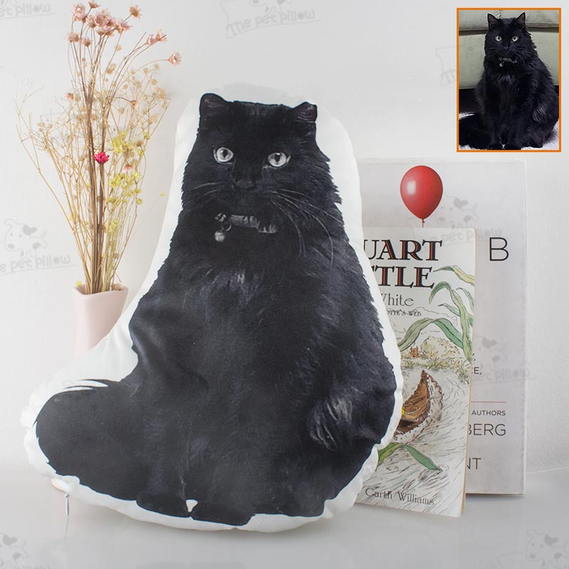 personalized cat shaped pillow