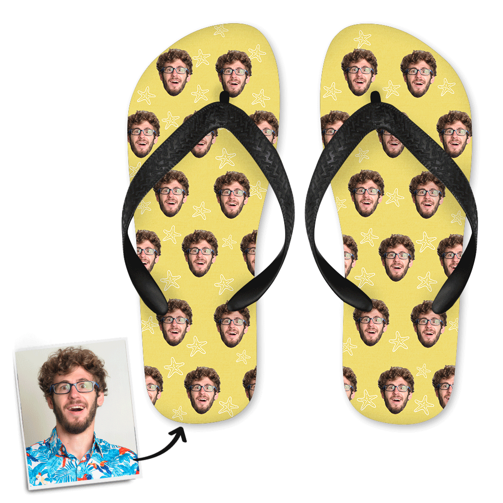 personalized Face Flip Flop For Summer 2022