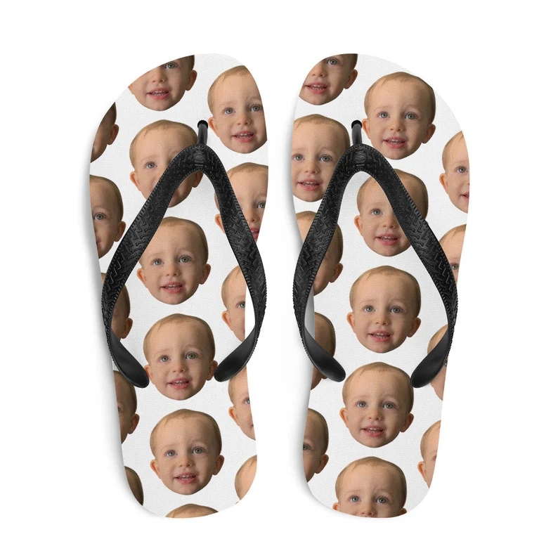 Custom Flip Flops with faces on them