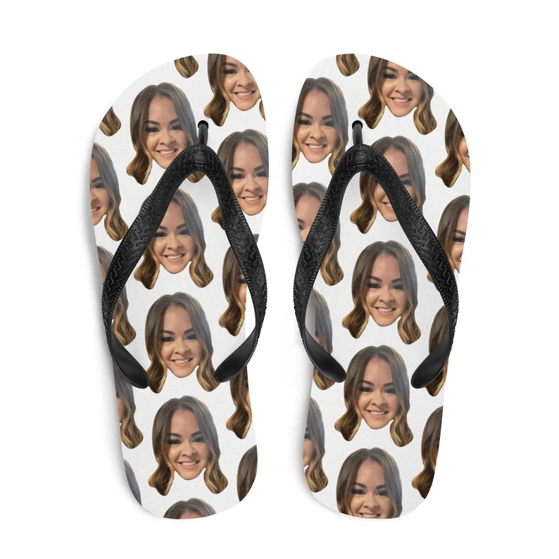 Custom Flip Flops with faces on them