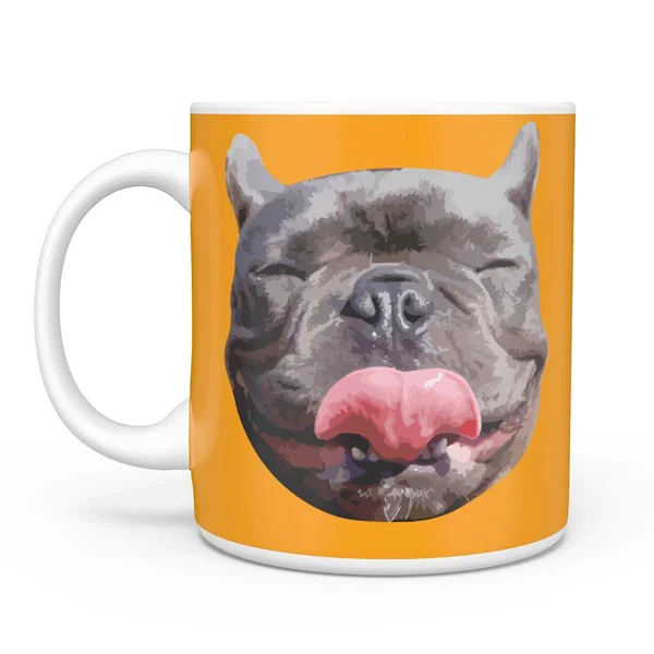 personalized dog portrait mug