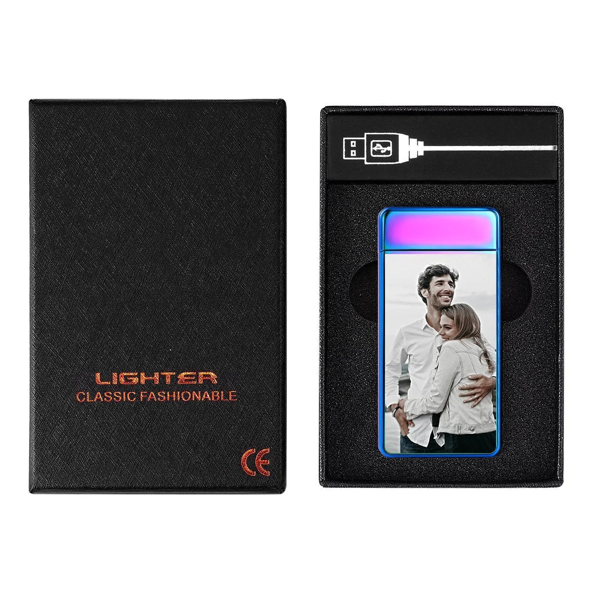 photo engraved electric lighter