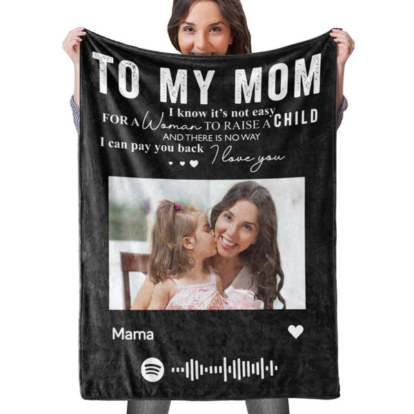 Personalized spotify blanket to my mom
