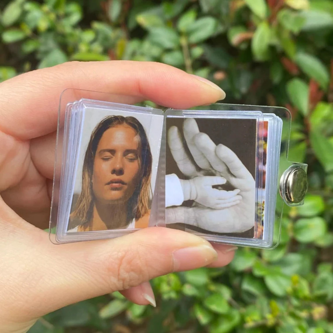 customised tiny photo keychain scrapbook