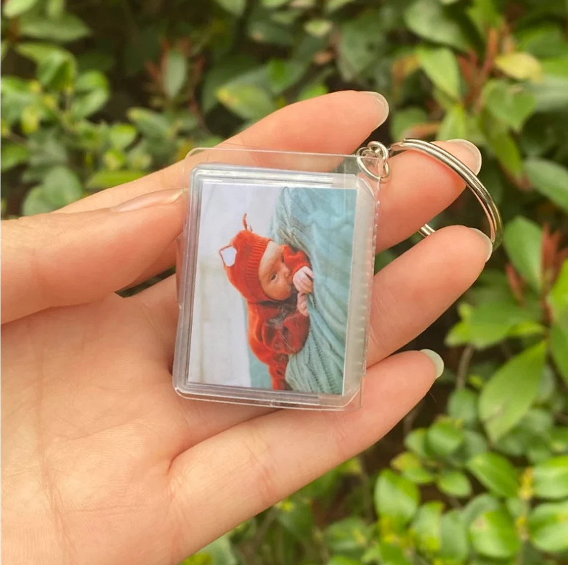 customised tiny photo keychain scrapbook