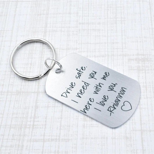 drive safe keychain for husband