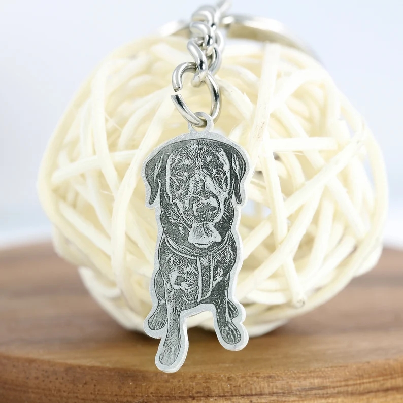 backpack keychain ideas handmade dog Life-Like Keychain