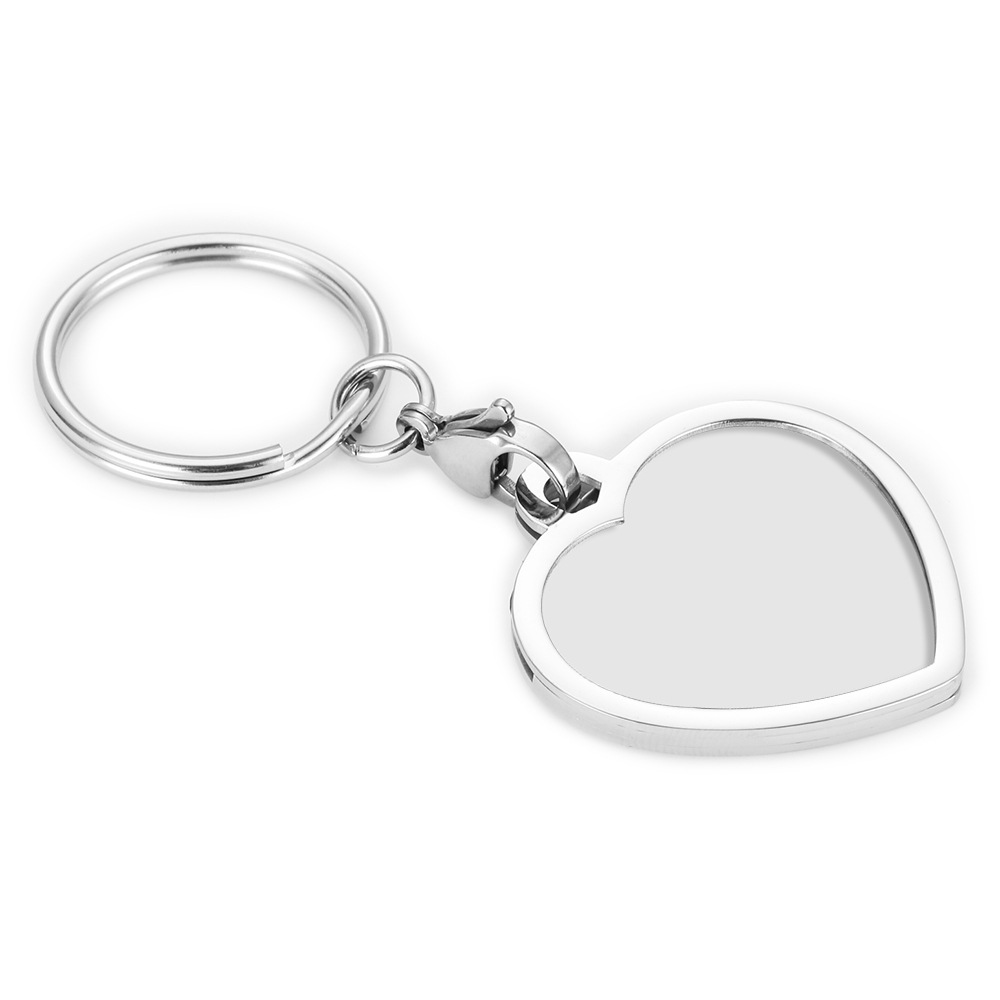 personalized backpack keychain with heart shape keyring