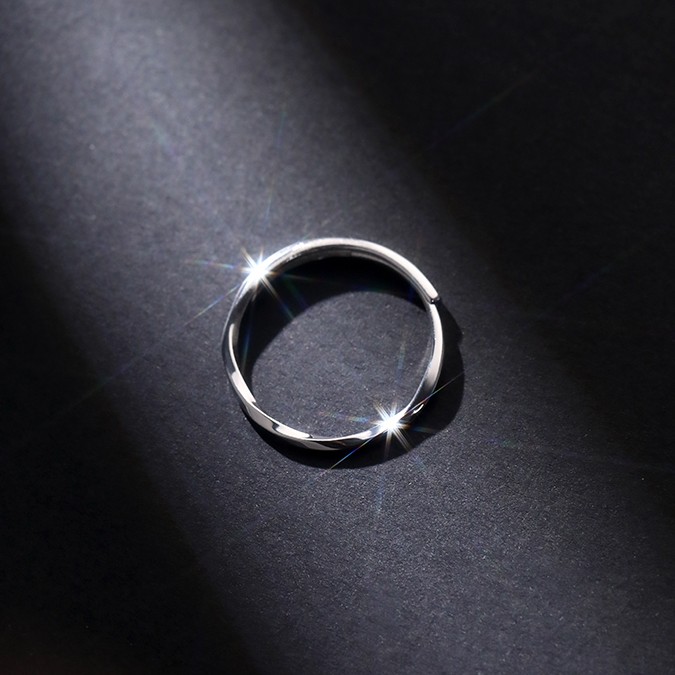 plain 925 silver ring for female