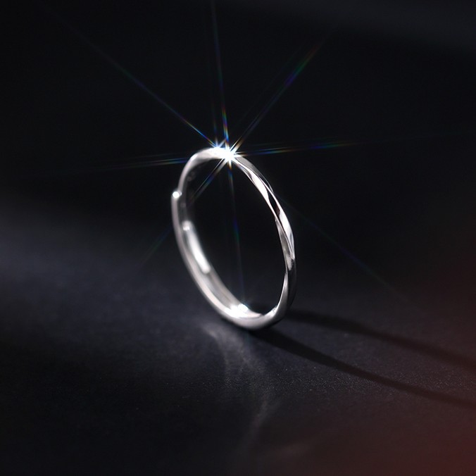 plain 925 silver ring for female
