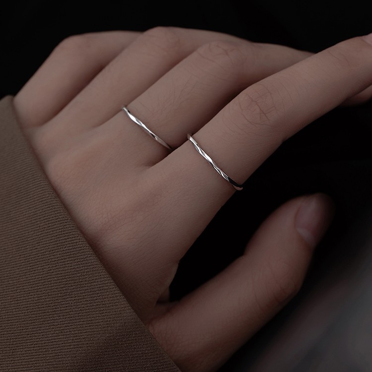 plain 925 silver ring for female